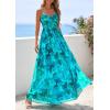image:imagePRETTYGARDEN Women Summer Floral Maxi Dress 2026 Spirng Spaghetti Strap Mesh Boho Sundress Party Beach Vacation Long DressesGreen Floral
