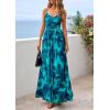 image:imagePRETTYGARDEN Women Summer Floral Maxi Dress 2026 Spirng Spaghetti Strap Mesh Boho Sundress Party Beach Vacation Long DressesLake Blue Floral