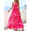 image:imagePRETTYGARDEN Women Summer Floral Maxi Dress 2026 Spirng Spaghetti Strap Mesh Boho Sundress Party Beach Vacation Long DressesPink Floral