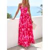 image:imagePRETTYGARDEN Women Summer Floral Maxi Dress 2026 Spirng Spaghetti Strap Mesh Boho Sundress Party Beach Vacation Long DressesPink Floral