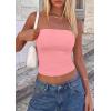 image:imagePRETTYGARDEN Women Tube Tops Strapless Going Out Top 2026 Spring Fashion Y2K Summer Bandeau Shirt Beach Vacation ClothesPink