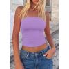 image:imagePRETTYGARDEN Women Tube Tops Strapless Going Out Top 2026 Spring Fashion Y2K Summer Bandeau Shirt Beach Vacation ClothesPurple