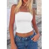 image:imagePRETTYGARDEN Women Tube Tops Strapless Going Out Top 2026 Spring Fashion Y2K Summer Bandeau Shirt Beach Vacation ClothesWhite
