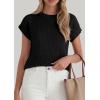 image:imagePRETTYGARDEN Womens 2026 Spring Fashion Sweater Vest Business Casual Crochet Tops Cap Sleeve Knit Shirt Beach Summer OutfitsBlack