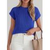 image:imagePRETTYGARDEN Womens 2026 Spring Fashion Sweater Vest Business Casual Crochet Tops Cap Sleeve Knit Shirt Beach Summer OutfitsRoyal Blue