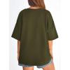 image:imagePRETTYGARDEN Womens 2026 Spring Going Out Tops Casual Short Sleeve Crewneck Loose Fit Basic Oversized T Shirts Summer OutfitsArmy Green