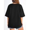 image:imagePRETTYGARDEN Womens 2026 Spring Going Out Tops Casual Short Sleeve Crewneck Loose Fit Basic Oversized T Shirts Summer OutfitsBlack