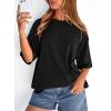 image:imagePRETTYGARDEN Womens 2026 Spring Going Out Tops Casual Short Sleeve Crewneck Loose Fit Basic Oversized T Shirts Summer OutfitsBlack