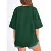 image:imagePRETTYGARDEN Womens 2026 Spring Going Out Tops Casual Short Sleeve Crewneck Loose Fit Basic Oversized T Shirts Summer OutfitsDark Green