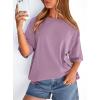 image:imagePRETTYGARDEN Womens 2026 Spring Going Out Tops Casual Short Sleeve Crewneck Loose Fit Basic Oversized T Shirts Summer OutfitsDark Pink