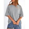 image:imagePRETTYGARDEN Womens 2026 Spring Going Out Tops Casual Short Sleeve Crewneck Loose Fit Basic Oversized T Shirts Summer OutfitsGrey