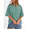 image:imagePRETTYGARDEN Womens 2026 Spring Going Out Tops Casual Short Sleeve Crewneck Loose Fit Basic Oversized T Shirts Summer OutfitsLight Green