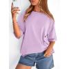 image:imagePRETTYGARDEN Womens 2026 Spring Going Out Tops Casual Short Sleeve Crewneck Loose Fit Basic Oversized T Shirts Summer OutfitsLight Purple