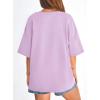 image:imagePRETTYGARDEN Womens 2026 Spring Going Out Tops Casual Short Sleeve Crewneck Loose Fit Basic Oversized T Shirts Summer OutfitsLight Purple