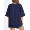 image:imagePRETTYGARDEN Womens 2026 Spring Going Out Tops Casual Short Sleeve Crewneck Loose Fit Basic Oversized T Shirts Summer OutfitsNavy Blue