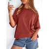 image:imagePRETTYGARDEN Womens 2026 Spring Going Out Tops Casual Short Sleeve Crewneck Loose Fit Basic Oversized T Shirts Summer OutfitsRust Red
