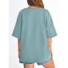 image:imagePRETTYGARDEN Womens 2026 Spring Going Out Tops Casual Short Sleeve Crewneck Loose Fit Basic Oversized T Shirts Summer OutfitsSage Green