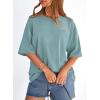 image:imagePRETTYGARDEN Womens 2026 Spring Going Out Tops Casual Short Sleeve Crewneck Loose Fit Basic Oversized T Shirts Summer OutfitsSage Green