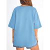 image:imagePRETTYGARDEN Womens 2026 Spring Going Out Tops Casual Short Sleeve Crewneck Loose Fit Basic Oversized T Shirts Summer OutfitsSky Blue