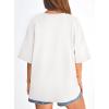 image:imagePRETTYGARDEN Womens 2026 Spring Going Out Tops Casual Short Sleeve Crewneck Loose Fit Basic Oversized T Shirts Summer OutfitsWhite