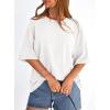 image:imagePRETTYGARDEN Womens 2026 Spring Going Out Tops Casual Short Sleeve Crewneck Loose Fit Basic Oversized T Shirts Summer OutfitsWhite