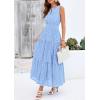 image:imagePRETTYGARDEN Womens 2026 Summer Maxi Dresses Sleeveless Sundresses V Neck Eyelet A Line Long Flowy Spring Wedding Guest DressLight Blue