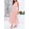 image:imagePRETTYGARDEN Womens 2026 Summer Maxi Dresses Sleeveless Sundresses V Neck Eyelet A Line Long Flowy Spring Wedding Guest DressPink