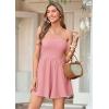 image:imagePRETTYGARDEN Womens 2026 Summer Rompers Dressy Casual Strapless Shorts One Piece Jumpsuits Date Night Beach Vacation OutfitsPink