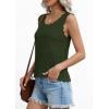 image:imagePRETTYGARDEN Womens Crochet Tank Tops 2026 Summer Spring Sleeveless Tops Cute Sweater Vest Trendy Boho Beach Vacation ClothesArmy Green