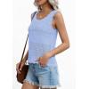 image:imagePRETTYGARDEN Womens Crochet Tank Tops 2026 Summer Spring Sleeveless Tops Cute Sweater Vest Trendy Boho Beach Vacation ClothesLight Blue