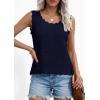 image:imagePRETTYGARDEN Womens Crochet Tank Tops 2026 Summer Spring Sleeveless Tops Cute Sweater Vest Trendy Boho Beach Vacation ClothesNavy Blue