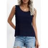 image:imagePRETTYGARDEN Womens Crochet Tank Tops 2026 Summer Spring Sleeveless Tops Cute Sweater Vest Trendy Boho Beach Vacation ClothesNavy Blue