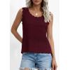 image:imagePRETTYGARDEN Womens Crochet Tank Tops 2026 Summer Spring Sleeveless Tops Cute Sweater Vest Trendy Boho Beach Vacation ClothesWine Red