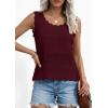image:imagePRETTYGARDEN Womens Crochet Tank Tops 2026 Summer Spring Sleeveless Tops Cute Sweater Vest Trendy Boho Beach Vacation ClothesWine Red