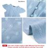 image:imagePRETTYGARDEN Womens Dresses 2026 Summer Maxi Dress Boho Short Sleeve V Neck Swiss Dot Ruffle Tiered Smocked Flowy Long DressLight Blue