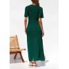 image:imagePRETTYGARDEN Womens Eyelet Cover Up Dress 2026 Summer Vacation Resort Maxi Dresses Beach Short Sleeve Hollow Out SundressGreen