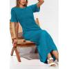 image:imagePRETTYGARDEN Womens Eyelet Cover Up Dress 2026 Summer Vacation Resort Maxi Dresses Beach Short Sleeve Hollow Out SundressLake Blue