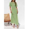 image:imagePRETTYGARDEN Womens Eyelet Cover Up Dress 2026 Summer Vacation Resort Maxi Dresses Beach Short Sleeve Hollow Out SundressMint Green