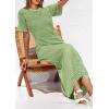 image:imagePRETTYGARDEN Womens Eyelet Cover Up Dress 2026 Summer Vacation Resort Maxi Dresses Beach Short Sleeve Hollow Out SundressMint Green