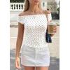 image:imagePRETTYGARDEN Womens Off The Shoulder Tops 2026 Summer Y2K Clothes Going Out Shirts Ruched Tank Top Date Night OutfitsPolka Dot White Black