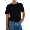 image:imagePRETTYGARDEN Womens Short Sleeve Tops Summer 2026 Casual Crewneck Cotton Basic Tee Shirts Fashion Clothing Spring OutfitsBlack