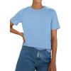 image:imagePRETTYGARDEN Womens Short Sleeve Tops Summer 2026 Casual Crewneck Cotton Basic Tee Shirts Fashion Clothing Spring OutfitsBlue