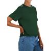 image:imagePRETTYGARDEN Womens Short Sleeve Tops Summer 2026 Casual Crewneck Cotton Basic Tee Shirts Fashion Clothing Spring OutfitsDark Green