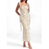 image:imagePRETTYGARDEN Womens Spring Formal Dress 2026 Summer Elegant Sleeveless Floral Lace Cocktail Wedding Guest Maxi Long DressesFloral Apricot