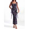 image:imagePRETTYGARDEN Womens Spring Formal Dress 2026 Summer Elegant Sleeveless Floral Lace Cocktail Wedding Guest Maxi Long DressesFloral Black