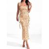 image:imagePRETTYGARDEN Womens Spring Formal Dress 2026 Summer Elegant Sleeveless Floral Lace Cocktail Wedding Guest Maxi Long DressesKhaki Floral