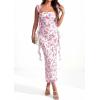 image:imagePRETTYGARDEN Womens Spring Formal Dress 2026 Summer Elegant Sleeveless Floral Lace Cocktail Wedding Guest Maxi Long DressesWhite Pink Flower