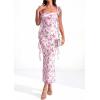 image:imagePRETTYGARDEN Womens Spring Formal Dress 2026 Summer Elegant Sleeveless Floral Lace Cocktail Wedding Guest Maxi Long DressesWhite Pink Flower