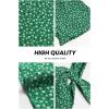 image:imagePRETTYGARDEN Womens Summer Floral Boho Maxi Dress Short Sleeve Wrap V Neck Ruffle Long Flowy Beach Wedding Guest DressesGreen Floral
