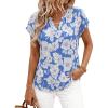 Sky Blue White Floral
